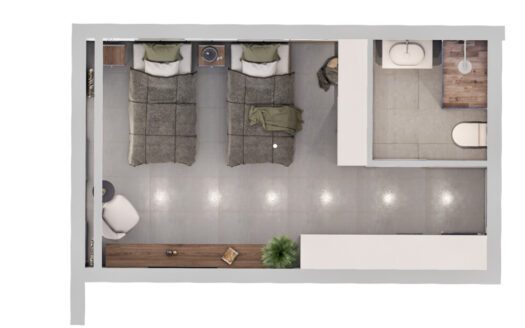 Studio Apartment in Sky Tower